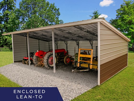 large lean to carport